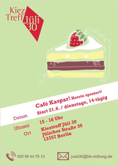 Flyer Café Kaspar!