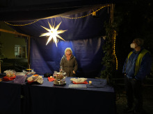 Abendstimmung mit Weihnachtsstern