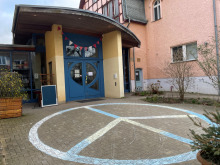 Friedenszeichen in der Rolandstraße