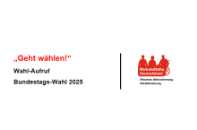 Geht wählen!