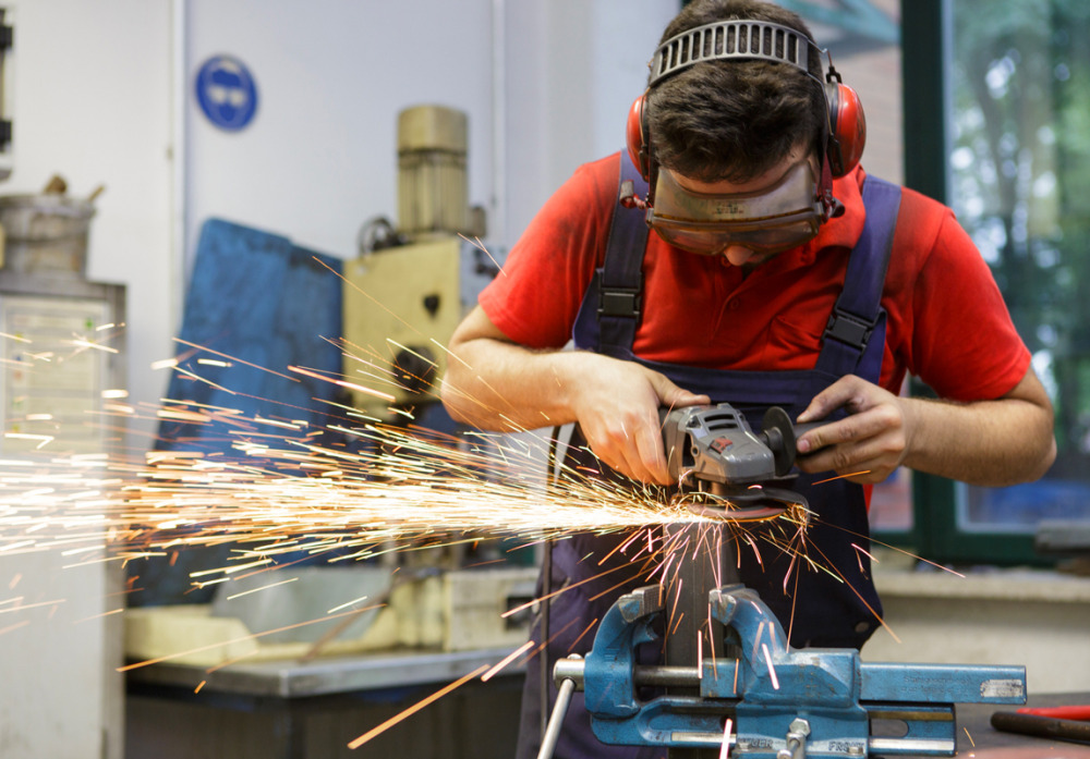 Arbeiten in unserer Metallwerkstatt