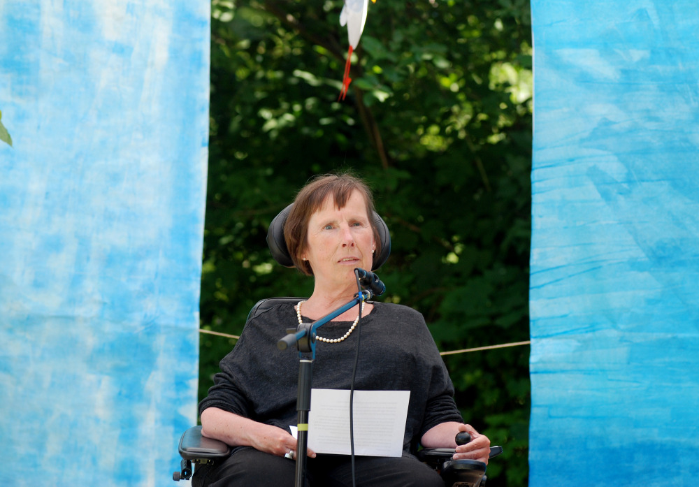 Birgit Stenger hält eine Rede auf der Preisverleihung