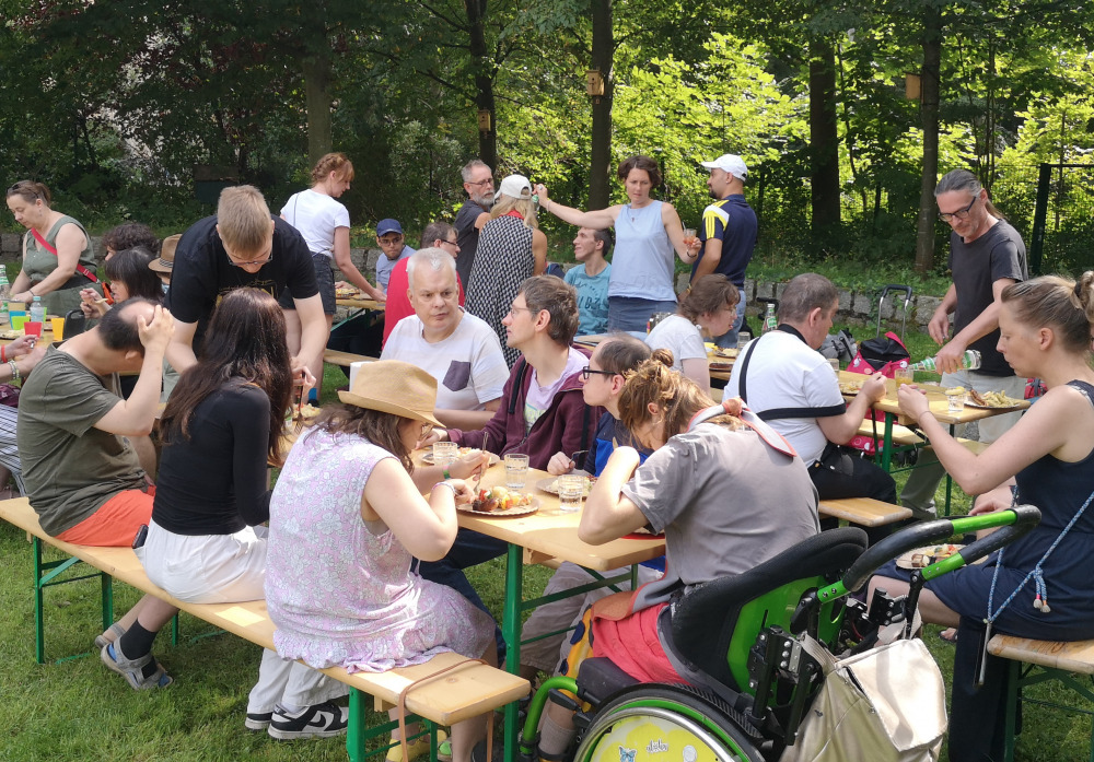 Abschlussgrillen auf der Festwiese